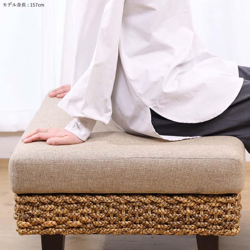 アジアン家具 オットマン ソファー ウォーターヒヤシンス ラタン バリ