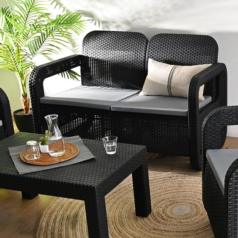 ガーデンリビング4点セット ガーデンソファ セット テーブル ガーデン