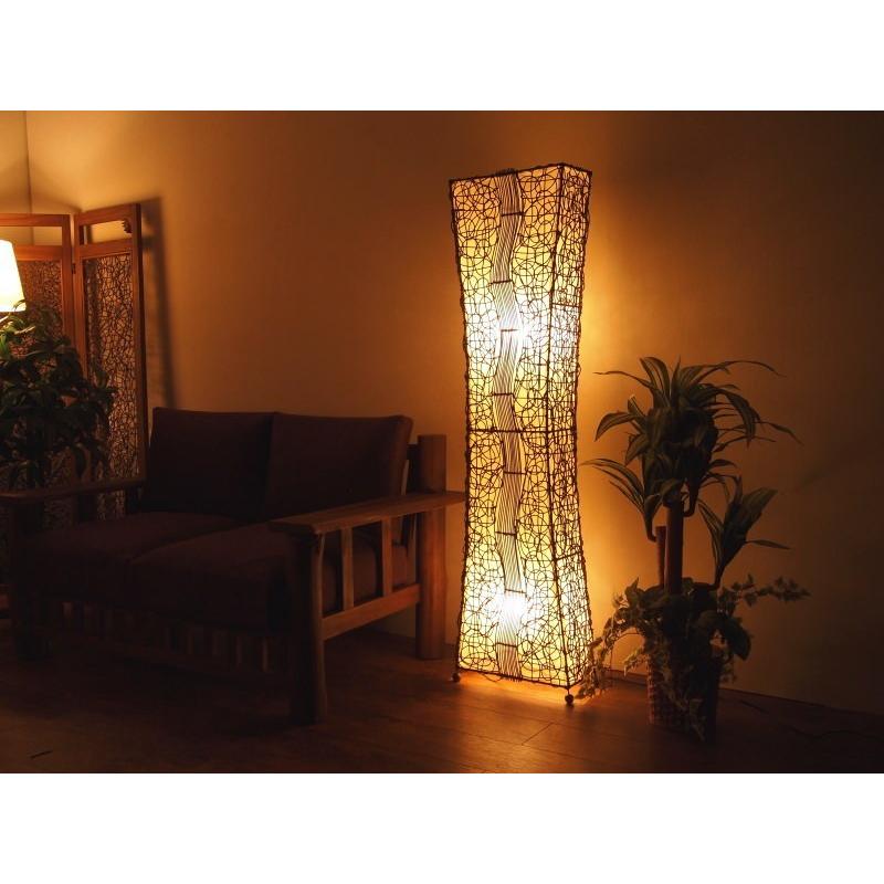 アジアン家具 照明 フロアライト スタンドライト 間接照明 おしゃれ 籐