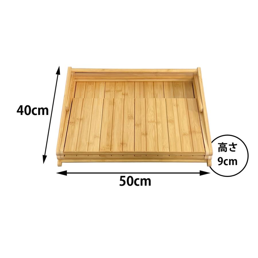 3段ラック 収納 竹製 折りたたみ バンブーラック ウッドラック