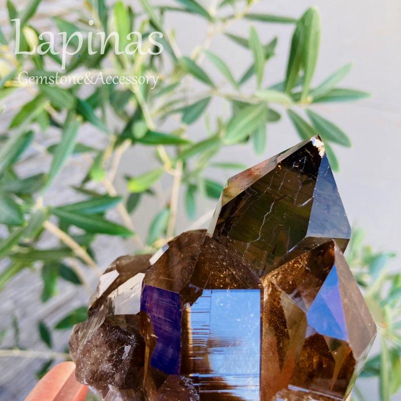 天然石 パワーストーン 水晶 鑑別書付き 天然クォーツ スモーキー