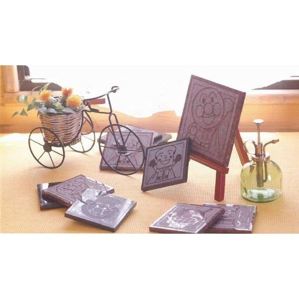 アンパンマン 絵タイル 10cm角 黒タイプ プレゼント ギフト インテリア