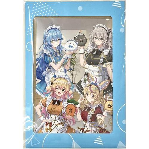 ホロライブ ねぽらぼ 3周年記念 箔押し複製サイン入りポストカード