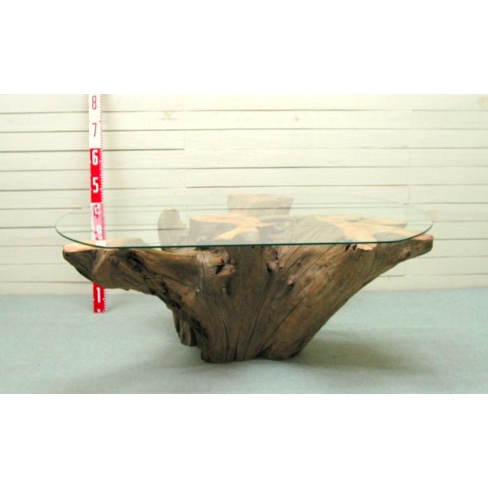 特別セール品】 大型ガラステーブル用切り株流木 ka98 オリジナル流木