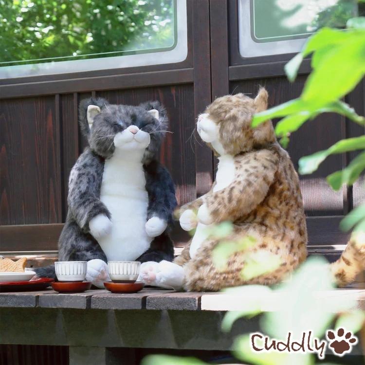 CUDDLY（カドリー） ぬいぐるみ 猫 灰トラ《ソメゴロー》cuddly ねこの