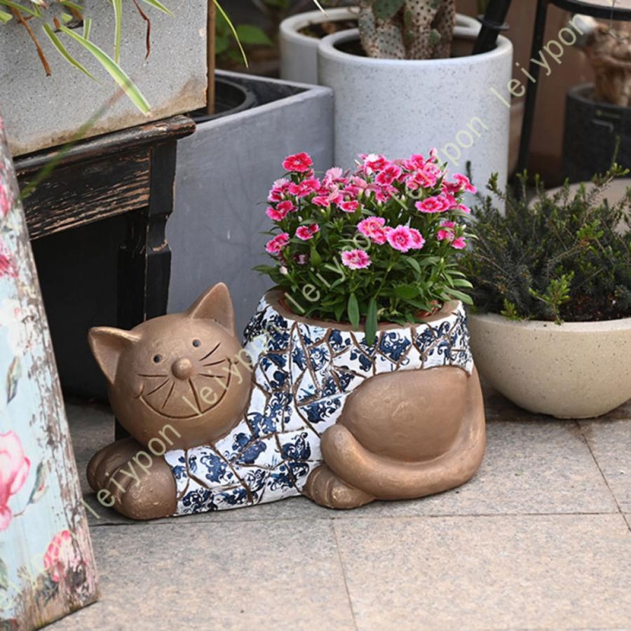 ガーデニング 置物 動物 オーナメント オブジェ 庭 ガーデン 雑貨 防水