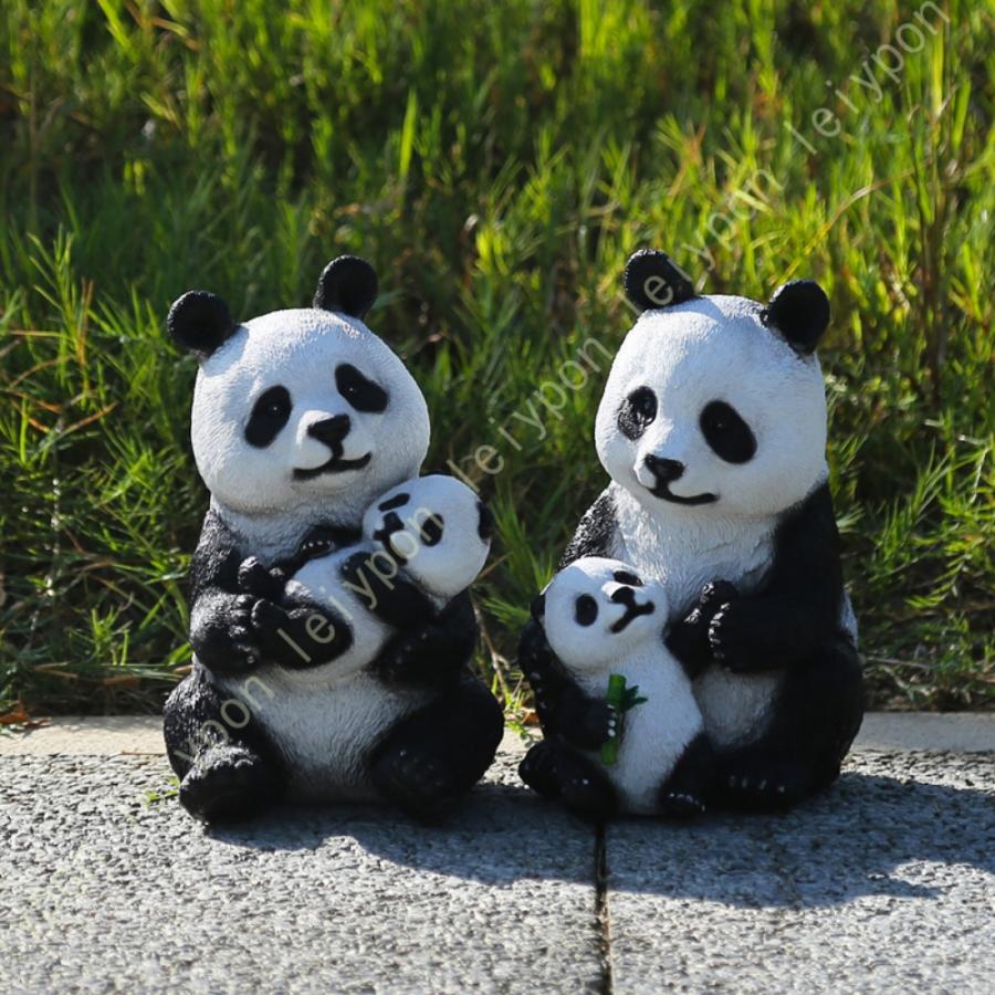 ガーデン用オブジェ カントリー ガーデンオーナメント パンダ おしゃれ