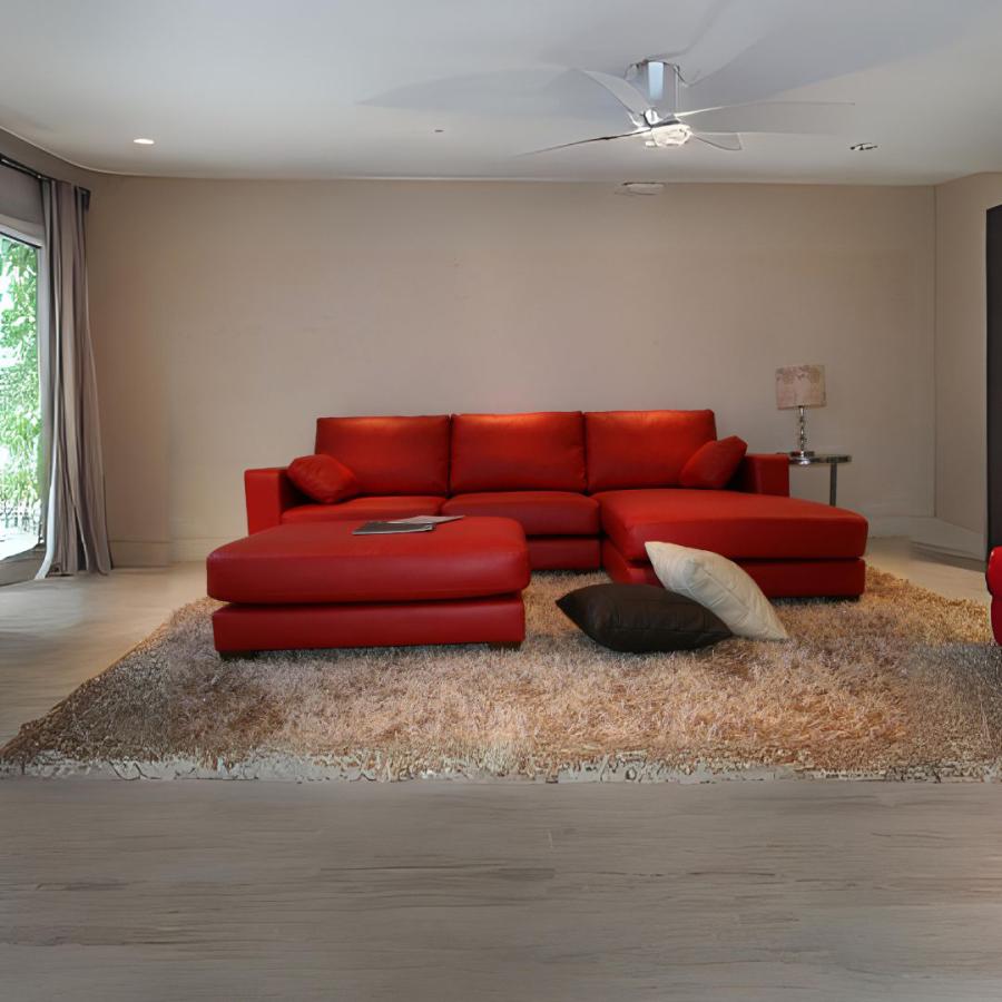 Lelax ソファー ソファ 本革 カウチソファ 3人掛け ワイド 大型 カウチ