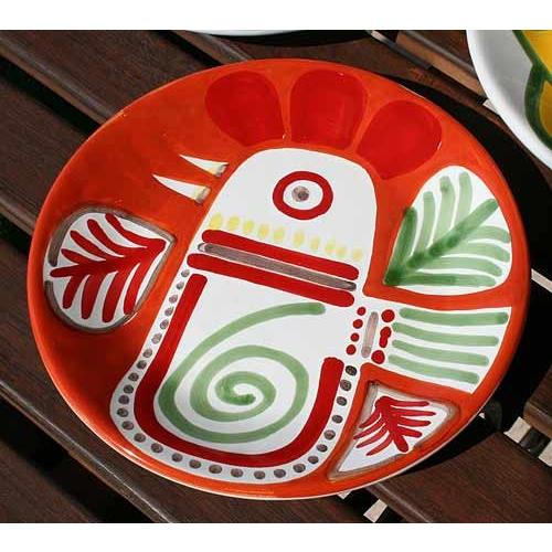 イタリア製 輸入雑貨 シチリア 陶器 絵皿 壁飾り 壁掛け 手描き