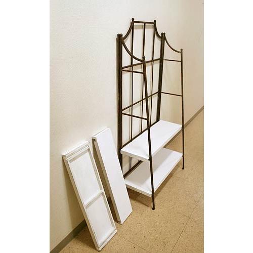 輸入家具 ミハス フォーティアシェルフ アイアン モダン ディスプレイ