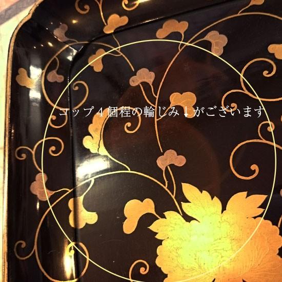 中古】「金蒔絵脚付香盆（角・花・金縁・漆）」 : リビングT&S - 通販