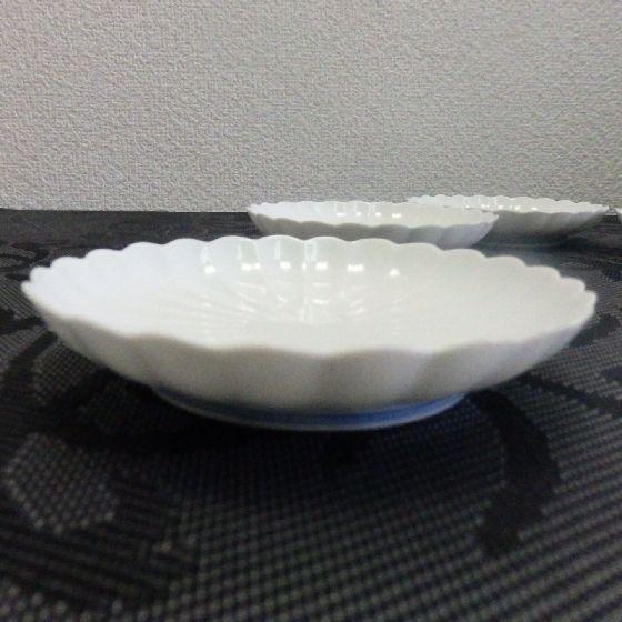 有田焼 賞美堂 其泉 白磁 菊割り 小皿揃え 丸皿 取皿 5客組 引き出物