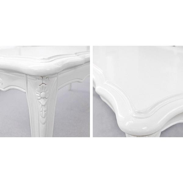 センターテーブル ローテーブル 猫脚 ロマンチック Fiore 幅100cm