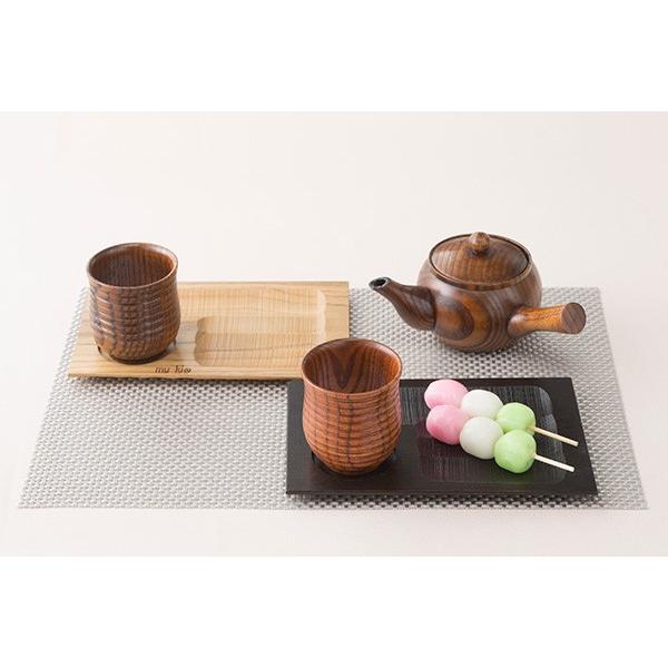 お盆 22cm トレー 彫刻 天然木 プレイスマット ランチョンマット 皿