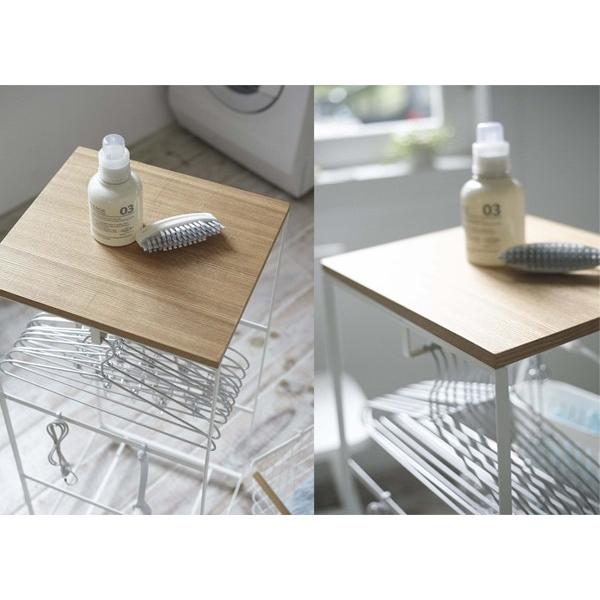 山崎実業 tosca 天板付きランドリーワゴン トスカ ホワイト