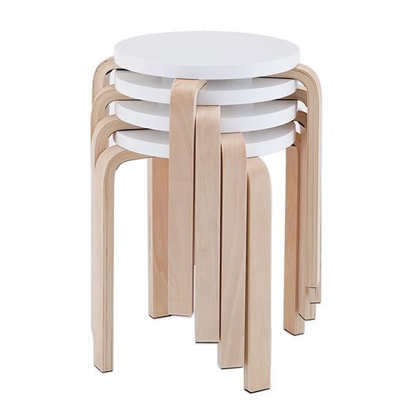 アール・エフ・ヤマカワ （法人限定） スツール 木製 丸椅子 高さ44cm