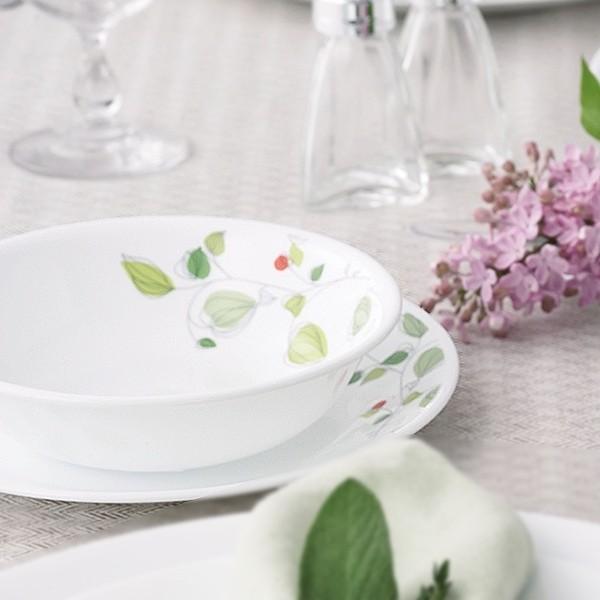 パール金属 ボウル 22cm コレール CORELLE 白 食器 皿 グリーン