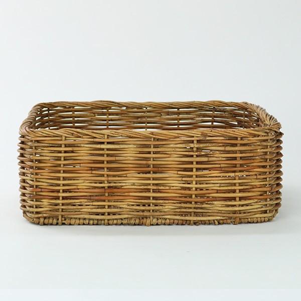 バスケット アラログ 収納 幅45×奥行40×高さ17cm ラタン 籐 かご