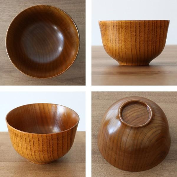 汁椀 木製 340ml 羽反汁椀 棗 ナツメ 漆 天然木 食器 （ お椀 椀
