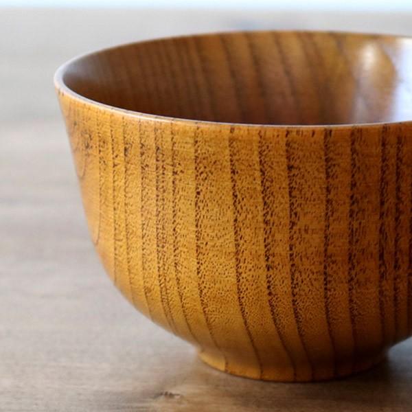 汁椀 木製 340ml 羽反汁椀 棗 ナツメ 漆 天然木 食器 （ お椀 椀