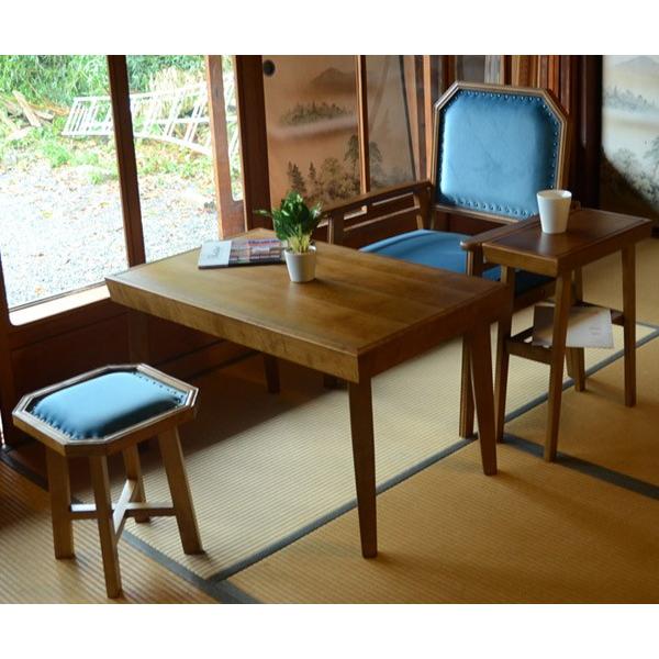 ソファ 1人掛け 肘掛椅子 天然木フレーム レトロ調 JEM 幅64cm