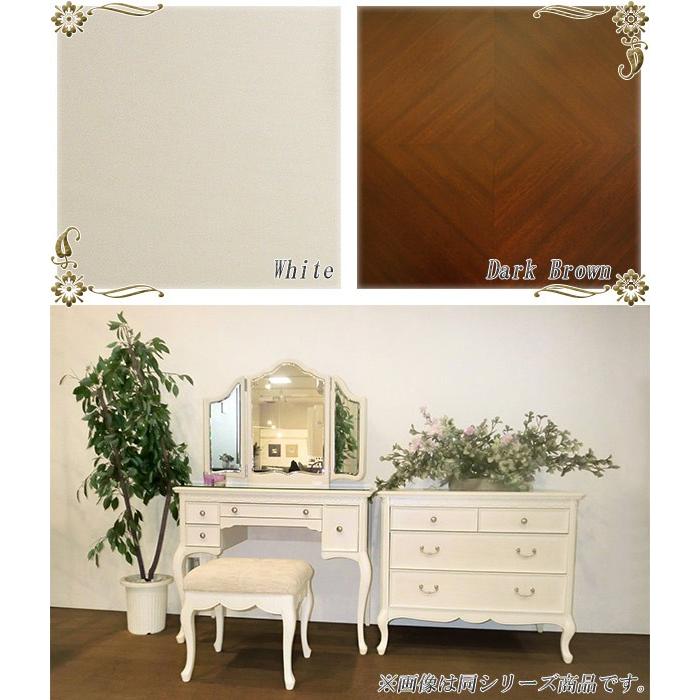 ナイトテーブル ベッドサイドボード クラシック調 猫脚 フルール 幅