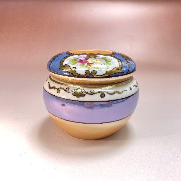 ノリタケ オールドノリタケ ラスター彩 花紋 トリンケットボックス