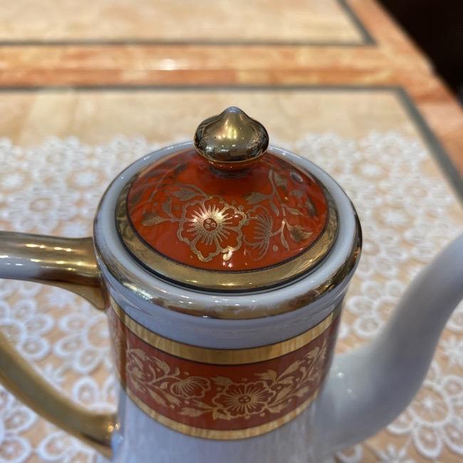 ノリタケ オールドノリタケ 東洋陶器 コクラ印 オレンジ 金彩花模様