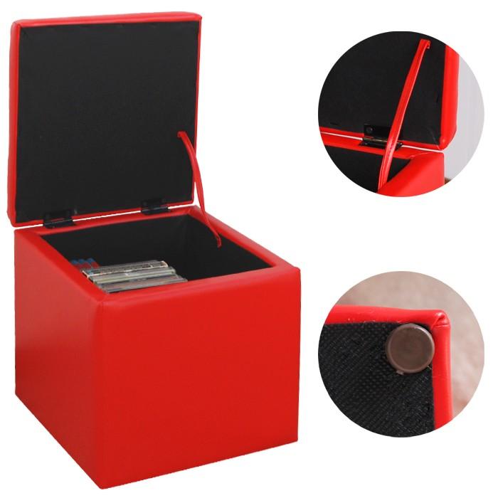 収納ソファー レザースツール キューブレザー椅子 いす イス 椅子