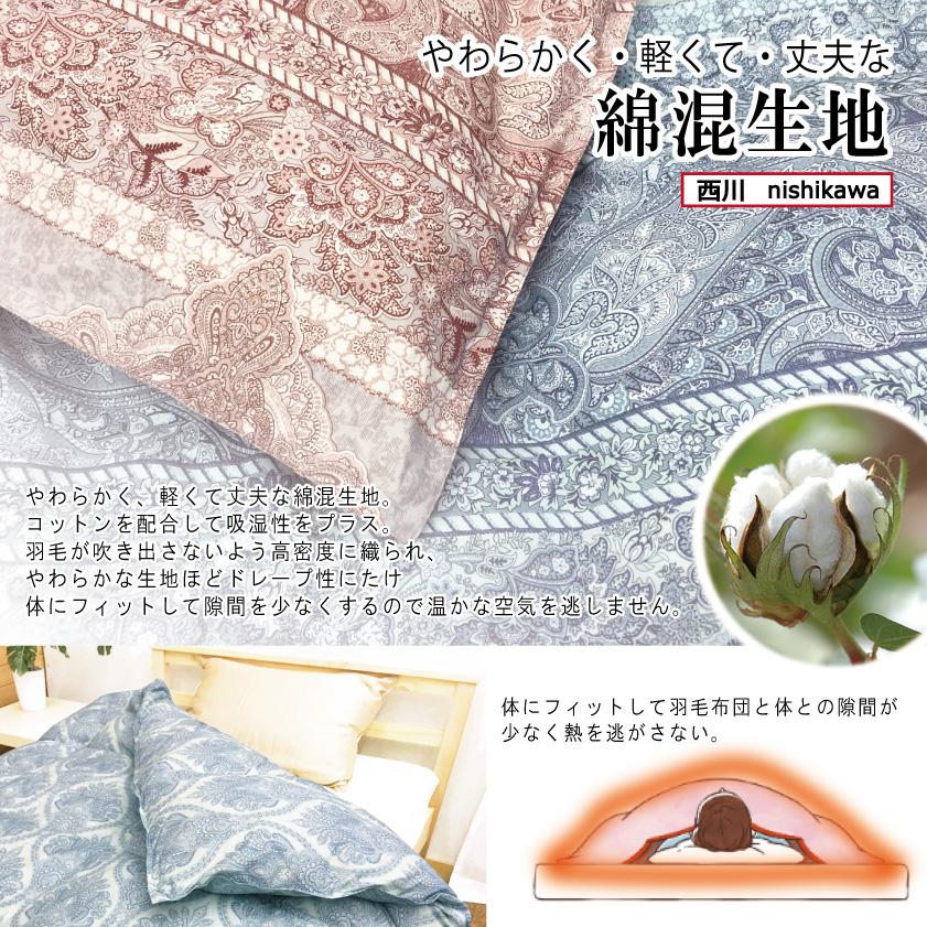 西川（nishikawa） 羽毛布団 羽毛 シングル 本掛け 掛布団 高級 日本産