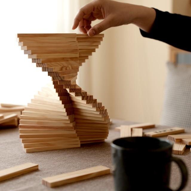 カプラ インテリア 積み木 KAPLA 280 上級 青 アートブック付 魔法の板