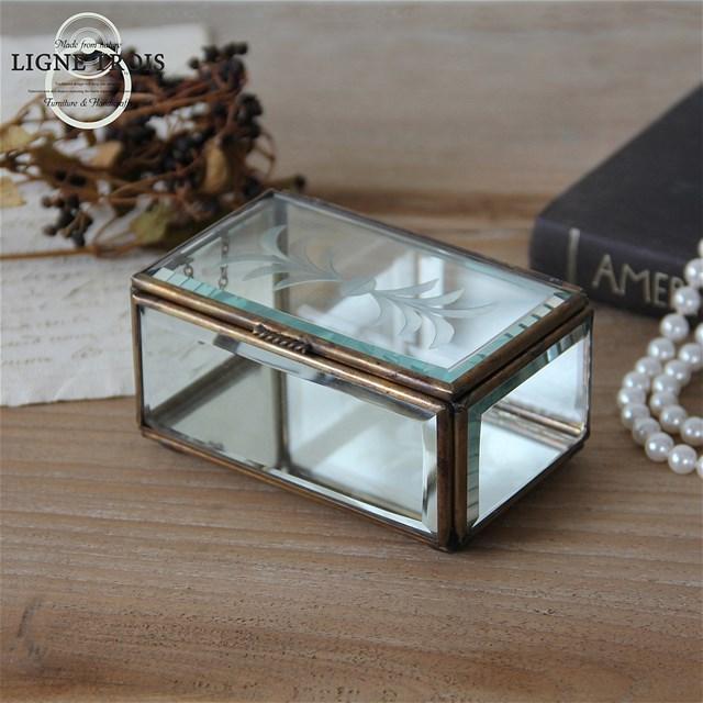 ジュエリーボックス中 アクセサリーケース 収納 小物入れ エッチング