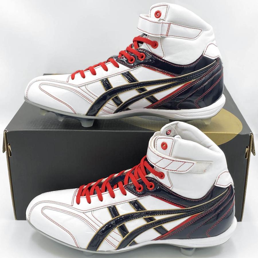 ASICS（アシックス） 【サイズ交換送料無料】ホワイト×ネイビー 野球