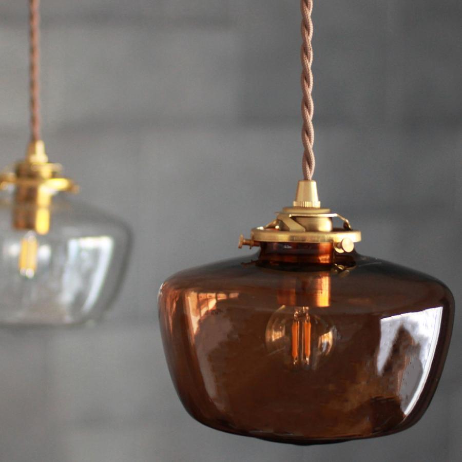 ペンダントライト 照明 ヴィンテージ おしゃれ ガラス 真鍮