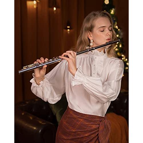 Eastar フルート カバードキー 16穴 Eメカ付き オフセット ニッケル