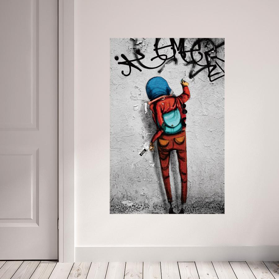 ストリートアート 子供 落書き ウォールステッカー 日本製 壁紙