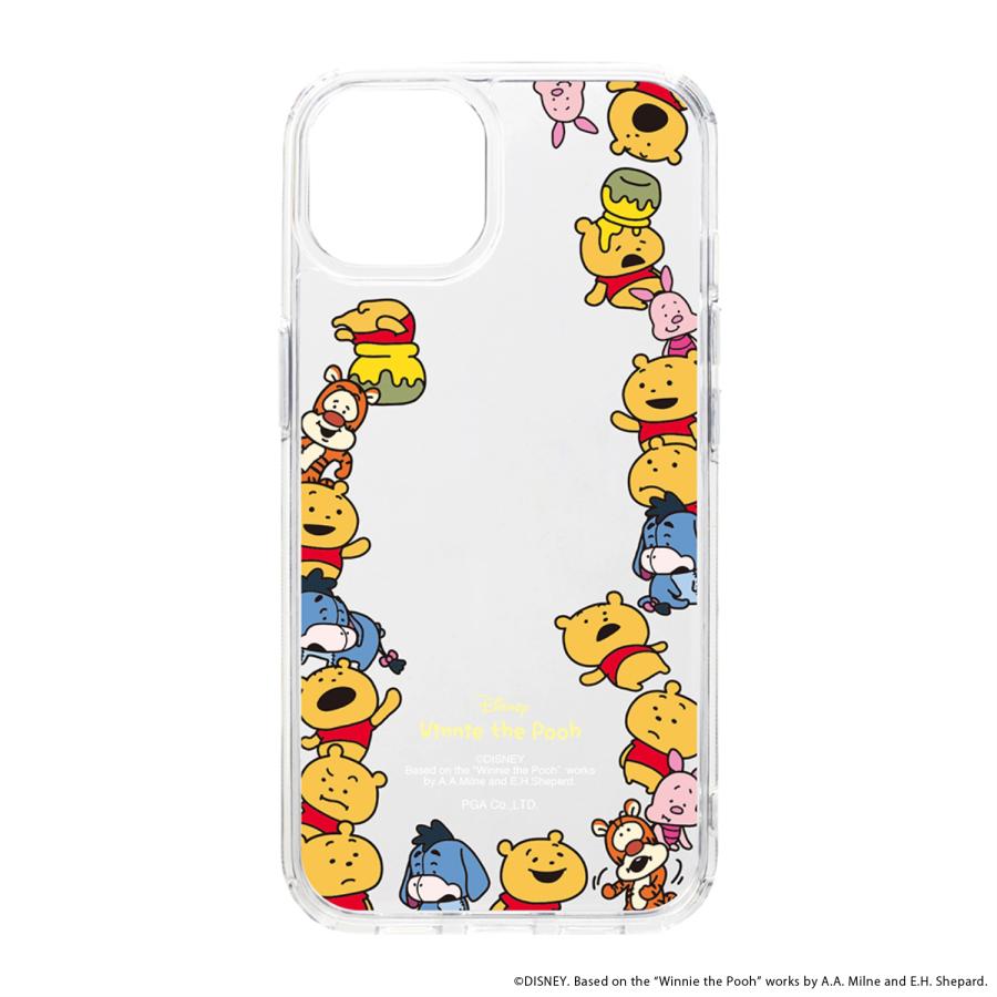 PGA にしむらゆうじ画 くまのプーさん iPhone14 13 対応 ハイブリッド