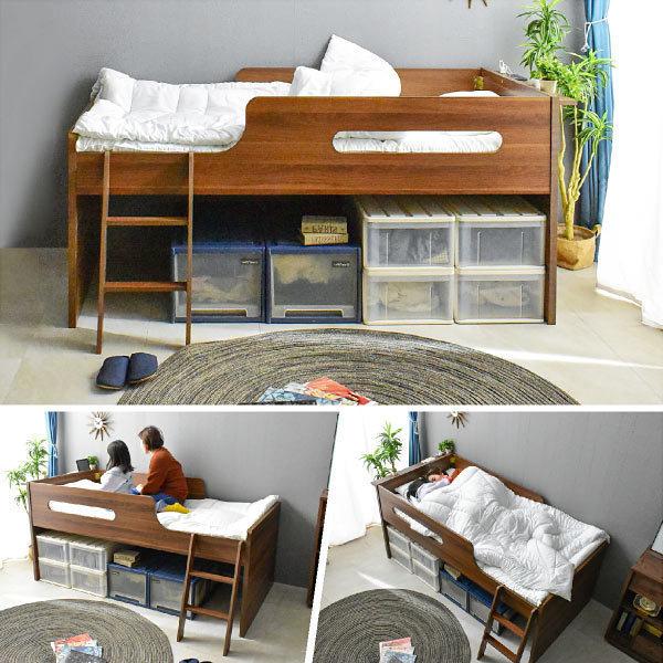 専用】頑丈＆多機能「小上がりベッド」 シングル オークホワイト