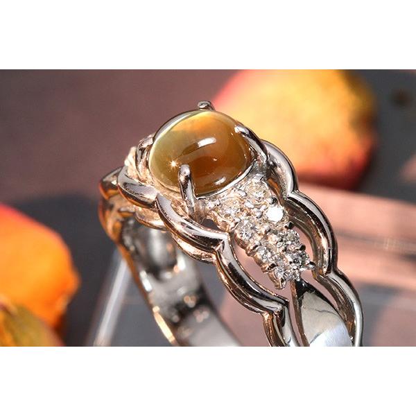 トップクラス クリソベリルキャッツアイ 1.52ct リング/指輪 PT900