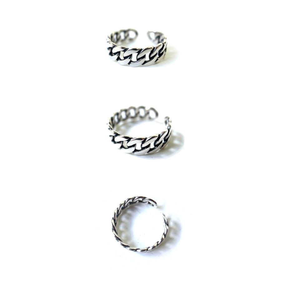 シルバー925 チェーン リング 指輪 アクセサリー ジュエリー 銀 ユニ