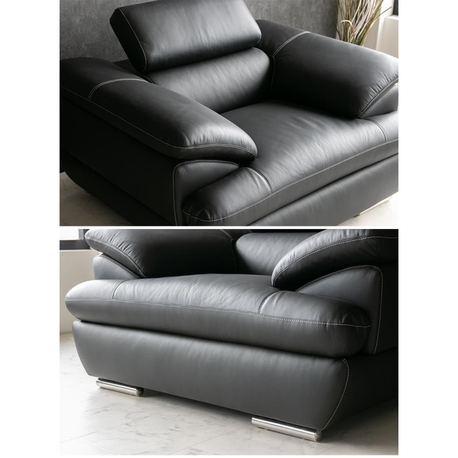 ブラックレザー 1人掛けソファ 高級ソファー美品です！お得価格！ 楽天