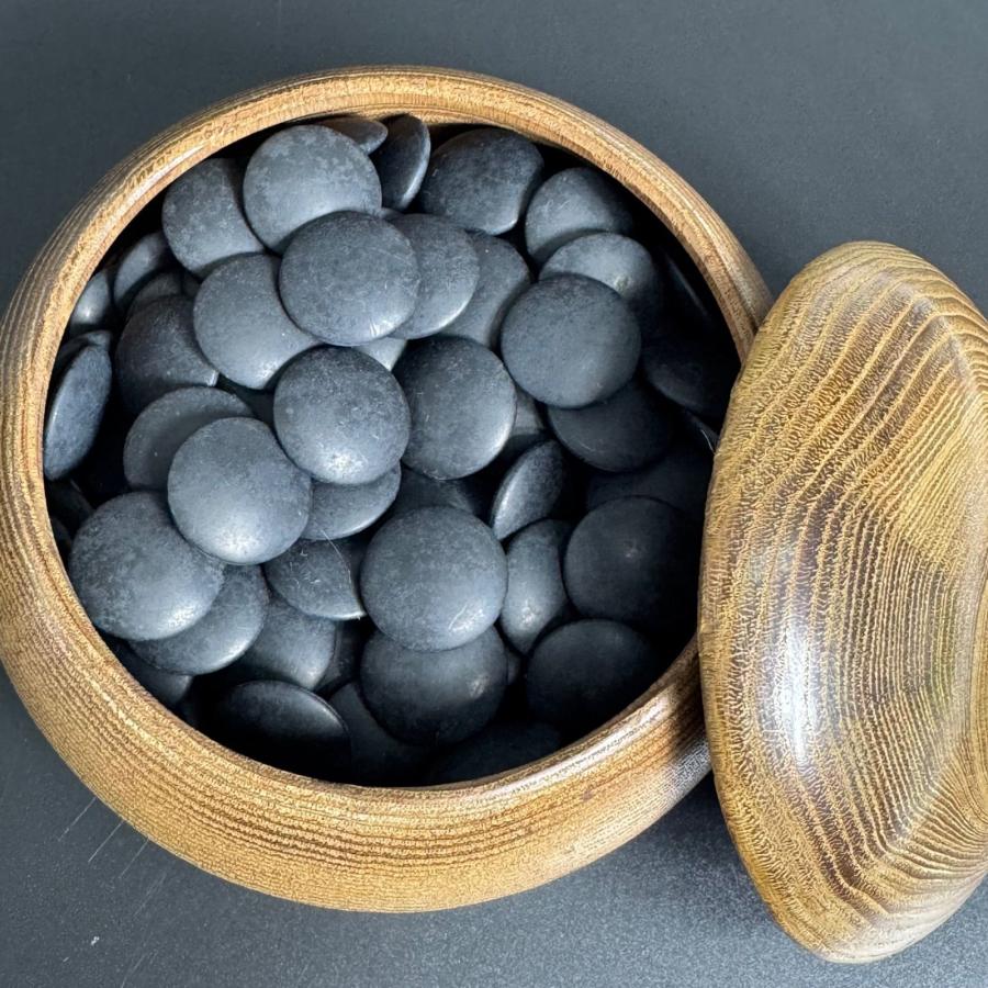 天然本蛤 那智 黒石 碁石 骨董/囲碁/碁笥/碁石/雪印/月印/華印