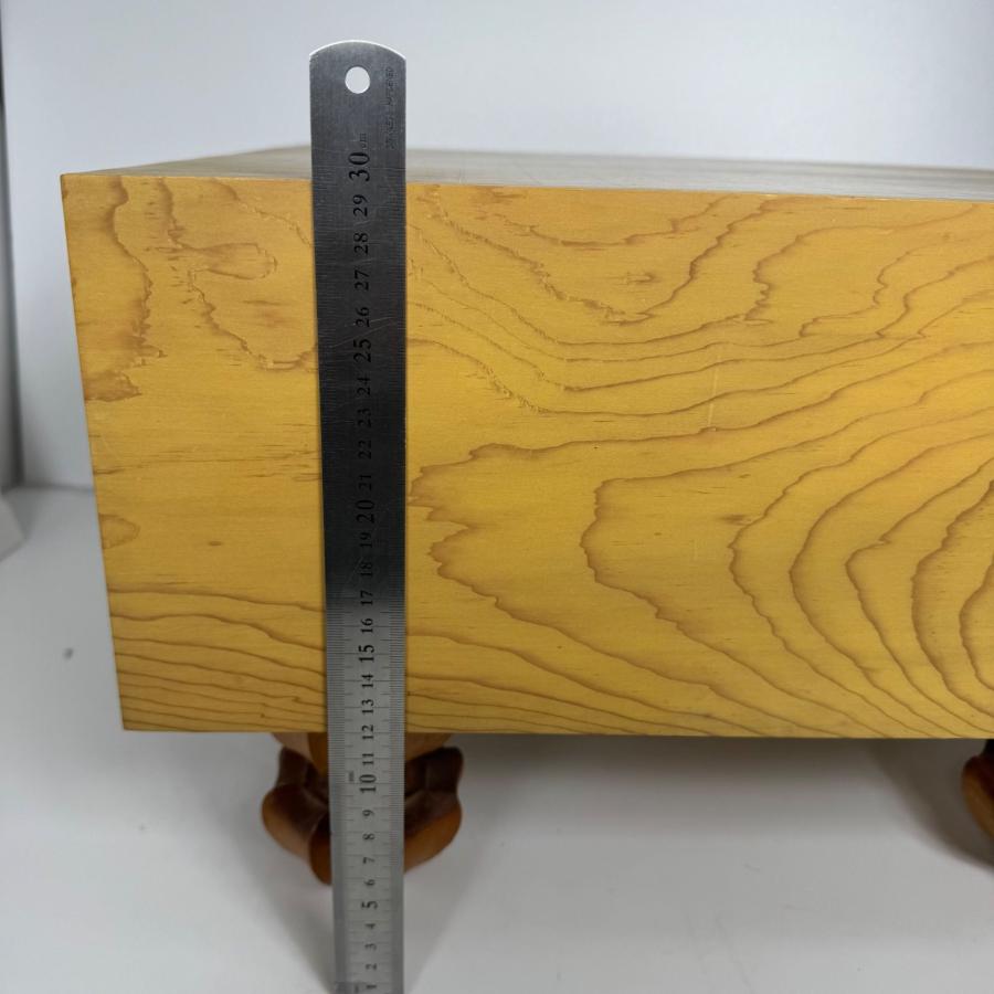 高級 本榧 碁盤】厚さ5寸9分（18cm） 脚付き 天然木 囲碁盤 国産