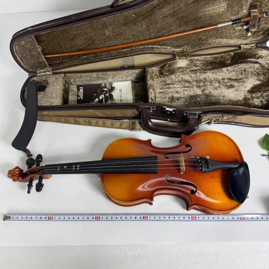 鈴木バイオリン製造 No.280 1/2サイズ バイオリン ケース・弓・肩当て