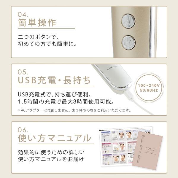 美顔器 ems【10機能4モード搭載】イオン導入 イオン導出 LED [メーカー