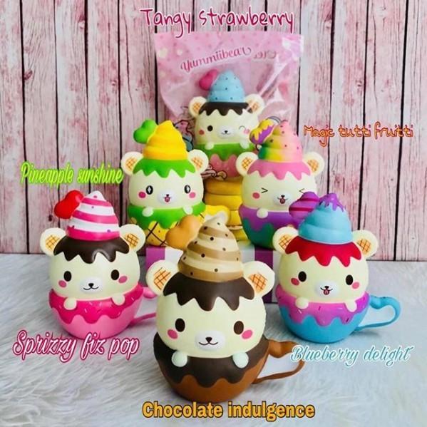 スクイーズ ヤミーベア カップ アイスクリーム くま 可愛い ふわふわ