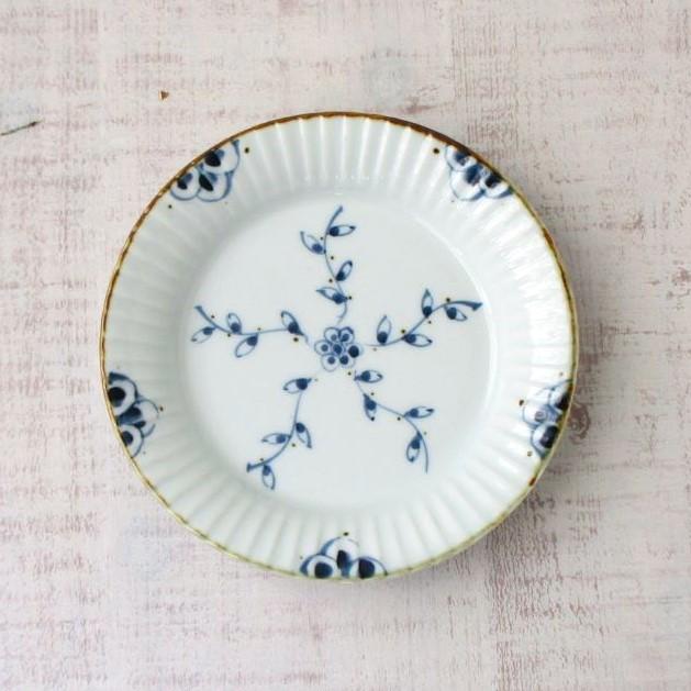 有田焼 伊万里焼 皿 丸皿 食器 つる唐草 渕彫皿 多用皿 パスタ皿