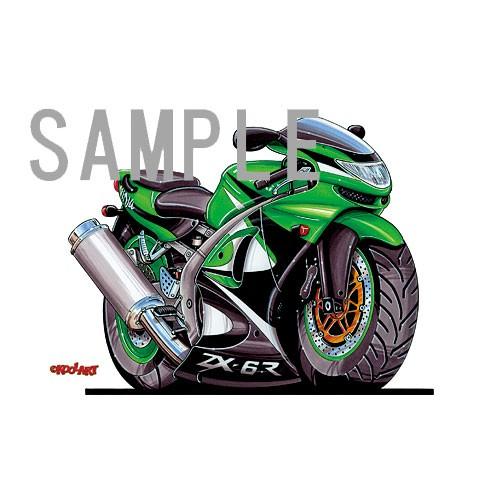 イラスト カワサキNinja ZX-6R（緑） : MotorParade - 通販 - Yahoo