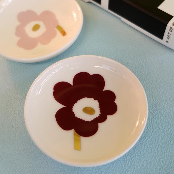 marimekko（マリメッコ） 豆皿2枚セット 金彩UNIKKO（ウニッコ
