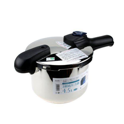 パール金属 クイックエコ 3層底切り替え式圧力鍋 4.5L H-5041 : Mount